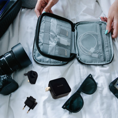 Olixar Super Fast 65W GaN USB A and USB-C Wall Charger With Super Fast Braided USB-C to C Cable - For iPad Pro 11'' 2022