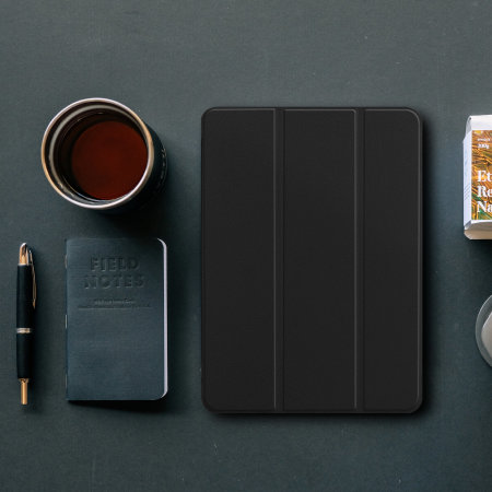 Olixar Black Leather-Style Stand Case - For iPad Pro 11" 2022