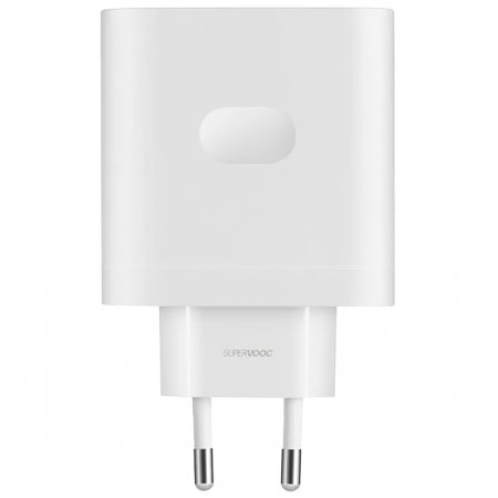 Official OnePlus 80W White GaN USB-C EU Plug Wall Charger