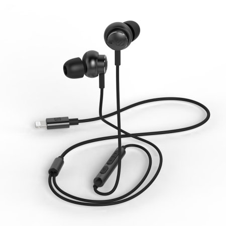 Scosche Wired Noise Isolation Black Earbuds - For iPhone 14