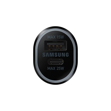 Official Samsung Black 40W Dual USB and USB-C Car Charger - For Samsung Galaxy Note 20 Ultra