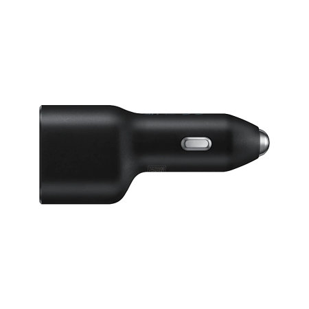Official Samsung Black 40W Dual USB and USB-C Car Charger - For Samsung Galaxy S21