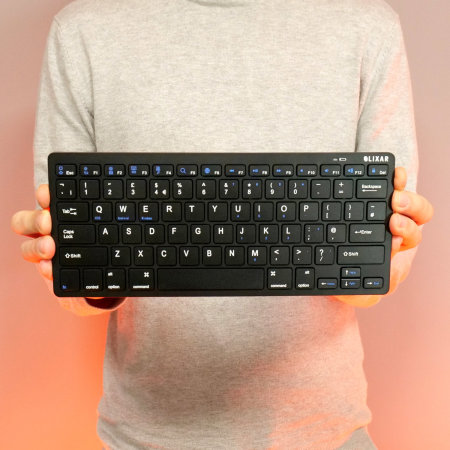 Olixar Ultra Slim and Compact Black QWERTY Wireless Keyboard - For iPad Pro 11" 2022