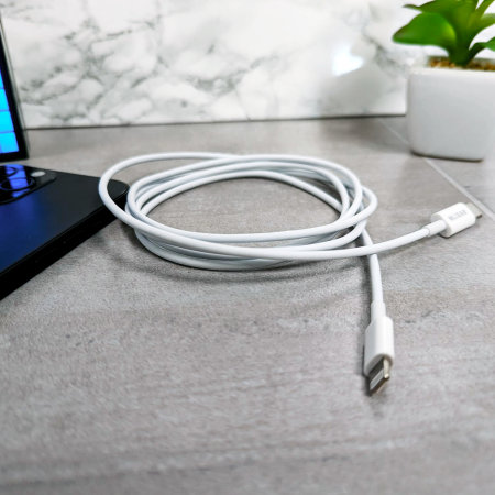 Olixar 1.5m White 27W USB-C To Lightning Cable - For iPhone 14 Plus