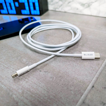 Olixar 1.5m White 27W USB-C To Lightning Cable - For iPhone 14 Pro
