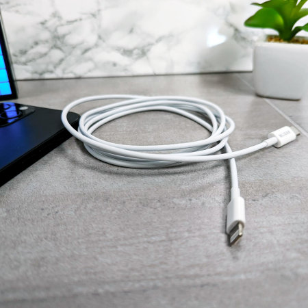 Olixar 1.5m White 27W USB-C To Lightning Cable - For iPhone 14 Pro