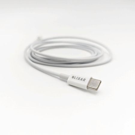 Olixar 1.5m White 27W USB-C To Lightning Cable - For iPhone 14 Pro Max