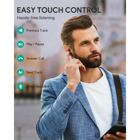 Aukey true wireless earbuds volume online control