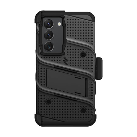 Zizo Bolt Black Tough Case and Screen Protector - For Samsung Galaxy S23