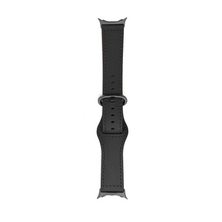 Olixar Genuine Leather Black Band - For Google Pixel Watch