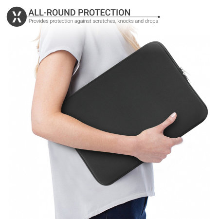 Olixar Dual Pocket Black Sleeve - For MacBook Pro 16" 2023