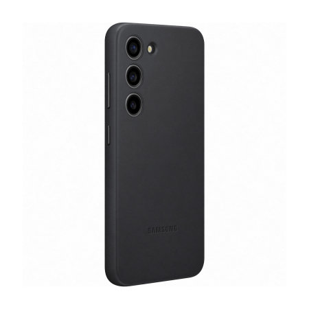 Official Samsung Leather Cover Black Case - For Samsung Galaxy S23