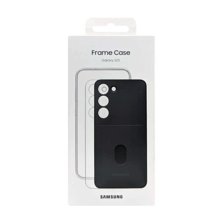 Official Samsung Black Frame Case - For Samsung Galaxy S23