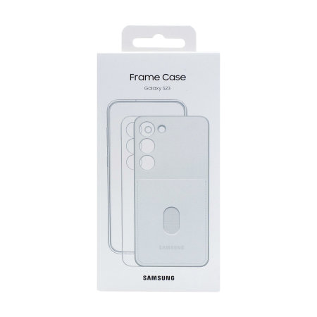 Official Samsung White Frame Case - For Samsung Galaxy S23