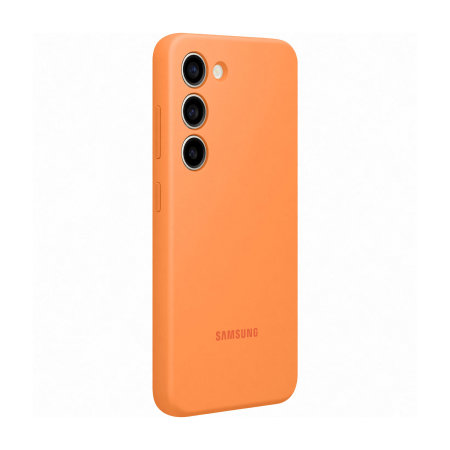 Official Samsung Silicone Cover Orange Case - For Samsung Galaxy S23