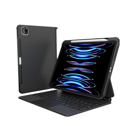 SwitchEasy Citicover Carbon Black Magnetic Protective Case with Pencil Holder - For iPad Pro 11" 2022