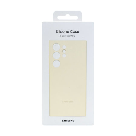Official Samsung Silicone Cover Cotton Case - For Samsung Galaxy S23 Ultra