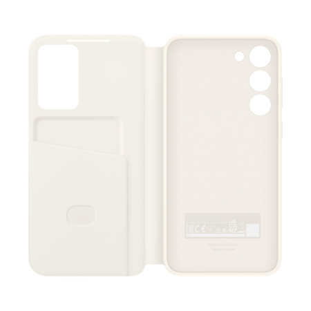 Official Samsung Smart View Cream Wallet Case - For Samsung Galaxy S23 Plus