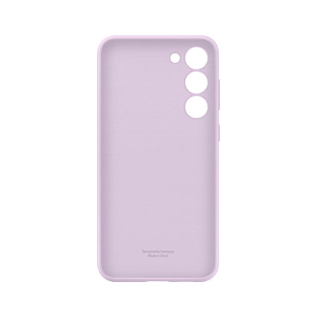 Official Samsung Silicone Cover Lavender Case - For Samsung Galaxy S23 Plus