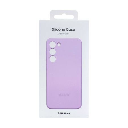 Official Samsung Silicone Cover Lavender Case - For Samsung Galaxy S23 Plus