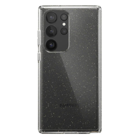 Speck Presidio Perfect Clear Gold Glitter Case - For Samsung Galaxy S23 Ultra