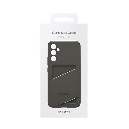 Official Samsung Black Card Slot Case - For Samsung Galaxy A34 5G