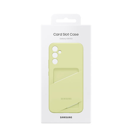 Official Samsung Lime Card Slot Case - For Samsung Galaxy A34 5G