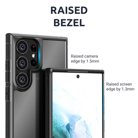Olixar Novashield Black Bumper Case - For Samsung Galaxy S23 Ultra