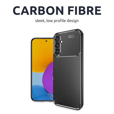 Olixar Black Carbon Fibre Case - For Samsung Galaxy A54 5G