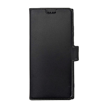 Olixar Black Eco-Leather Wallet Stand Case - For Samsung Galaxy S23 Ultra