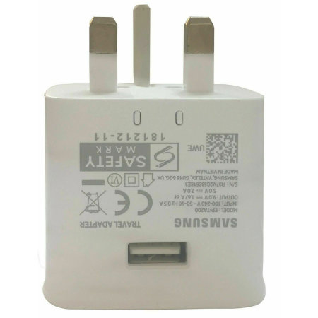 Official Samsung Galaxy White Fast Charger & USB-C Cable - For Samsung Galaxy S21 FE