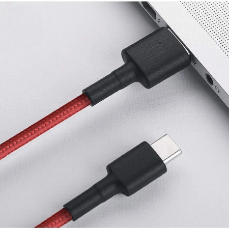 Official Xiaomi 1m USB-A to USB-C Red Braided Charging Cable