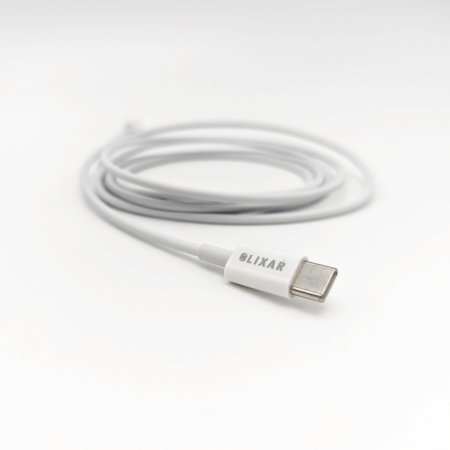 Olixar 1.5m White 27W USB-C To Lightning Cable - For iPhone X