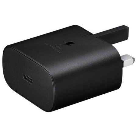 Official Samsung Super Fast 25W UK Wall Charger & 1m USB-C Cable - For Samsung Galaxy S23 Ultra