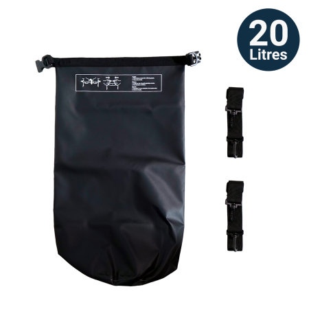 Olixar Black Waterproof 20L & 5L Bags With Adjustable Straps