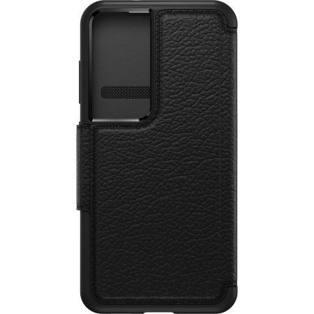 Otterbox Strada Black Leather Wallet Case - For Samsung Galaxy S23