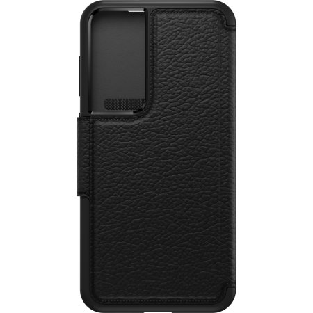 Otterbox Strada Black Leather Wallet Case - For Samsung Galaxy S23 Plus