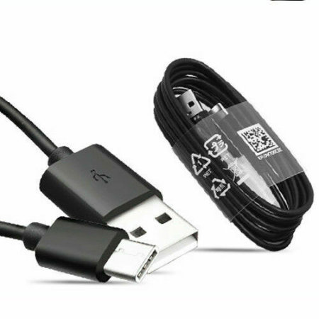 Official Samsung Fast Charging Black USB-C Cable - For Samsung Galaxy S23