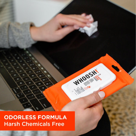 Cleaning Bundle: Whoosh! Screen Anti-Microbial Screen Wipes & Olixar 2 Pack Cleaning Pads