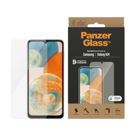 Panzer Glass Anti-Bacterial Tempered Glass Screen Protector - For Samsung Galaxy A24