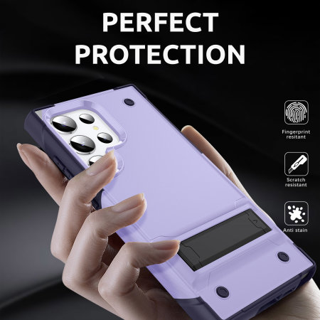 Olixar Purple Case with Kickstand - For Samsung Galaxy S23 Ultra