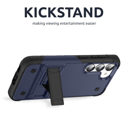 Olixar Navy Blue Case with Kickstand - For Samsung Galaxy S23