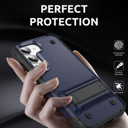 Olixar Navy Blue Case with Kickstand - For Samsung Galaxy S23