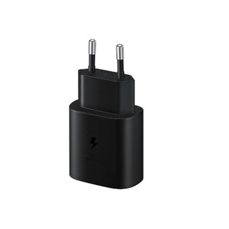 Official Samsung Black PD 25W EU Plug Fast Wall Charger - For Samsung Galaxy S21 Ultra