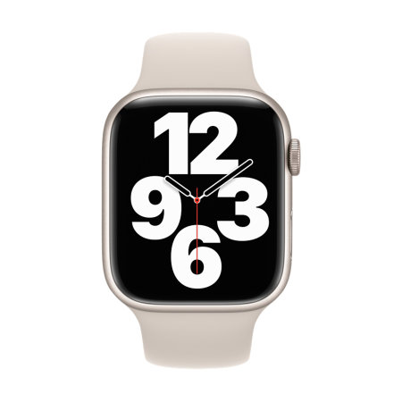 Olixar Antique White Silicone Sport Strap (Size Small) - For Apple Watch Series 8 41mm