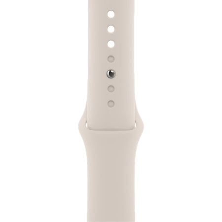 Olixar Antique White Silicone Sport Strap (Size Small) - For Apple Watch Series 8 41mm