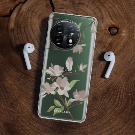 LoveCases White Cherry Blossom  Gel Case - For OnePlus 11