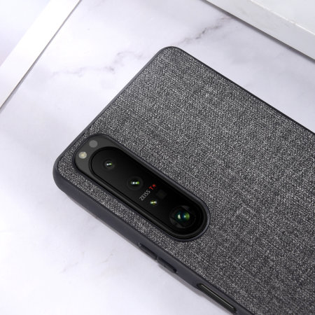 Olixar Grey Fabric Case - For Sony Xperia 10 V