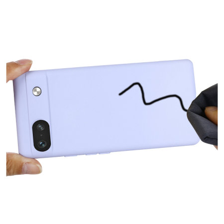 Olixar Soft Silicone Purple Case with Lanyard - For Google Pixel 7a
