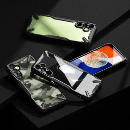 Ringke Fusion X Design Camo Black Tough Case - For Samsung Galaxy A14